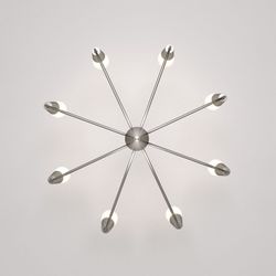 Подвесная люстра Eurosvet Rhyton 60167/8 никель