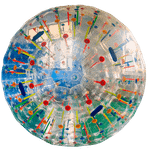 Зорб ТПУ «Фантазия», диаметр 2,5 м, без сидений