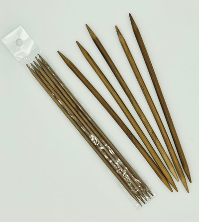 Спицы носочные деревянные 20 см (9,0 мм)