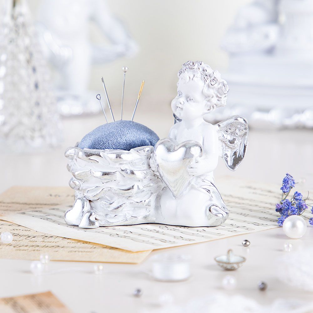 Игольница Ин Лав Белая Сильвер