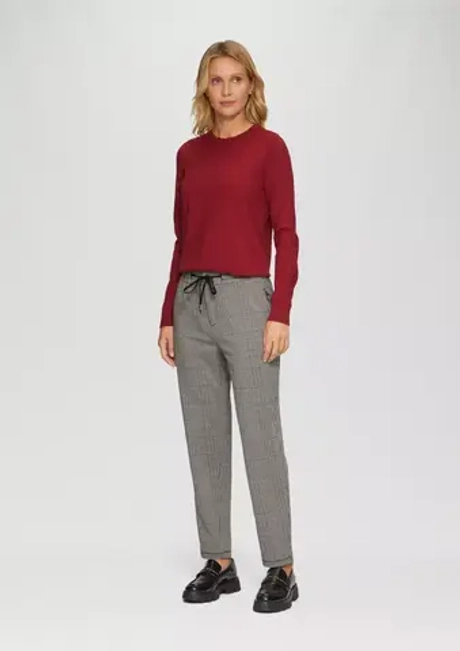 relaxed: Женские брюки клетку с эластичным поясом