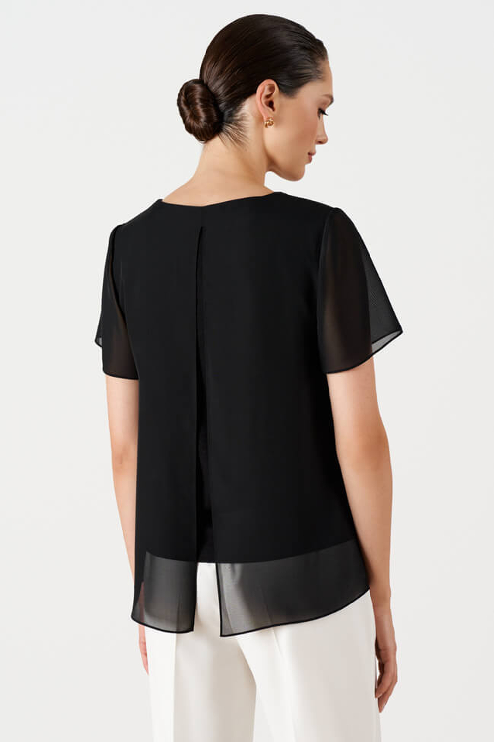 23233 Блузка женская (черный)