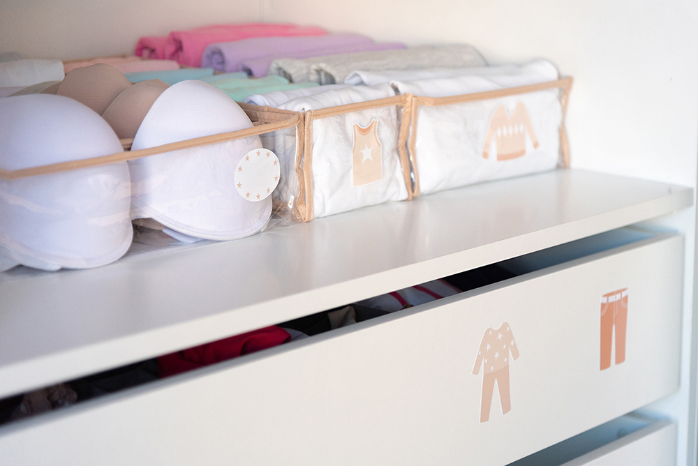 Органайзер прозрачный 40х35х10 см, 11 ячеек, Бежевый