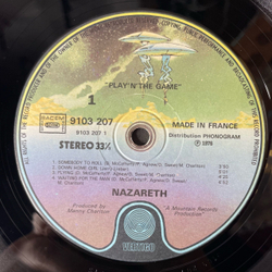 Винтажная виниловая пластинка LP Nazareth Play N The Game (Франция 1976)