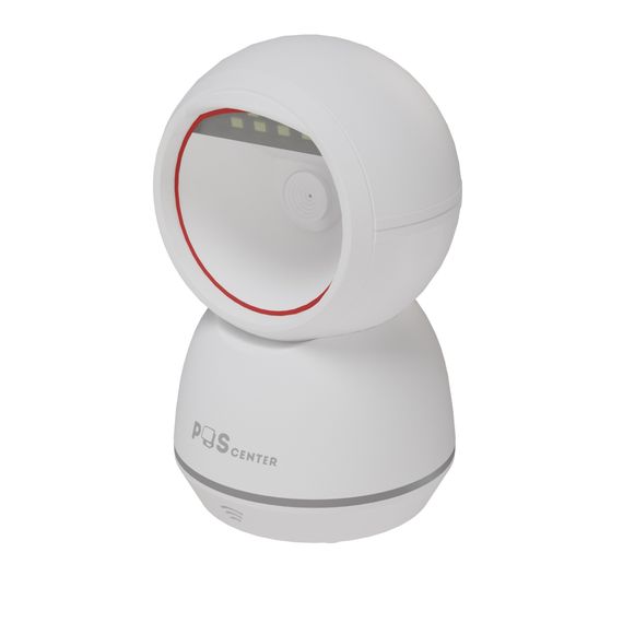 Сканер штрих-кода POScenter Sphera, настольный, USB, белый, с кабелем 1.6 м
