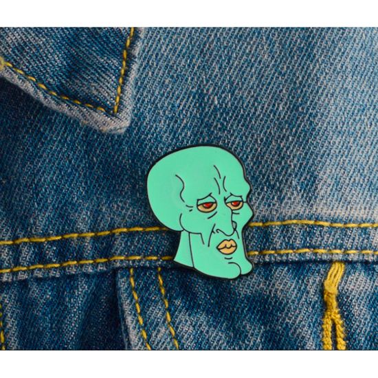 Пин на рюкзак и одежду. Handsome