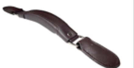 Ручка PLG-R 0000 кожаная, темно-коричневый