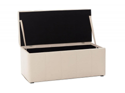 Банкетка Лонг Светло-Бежевый экокожа