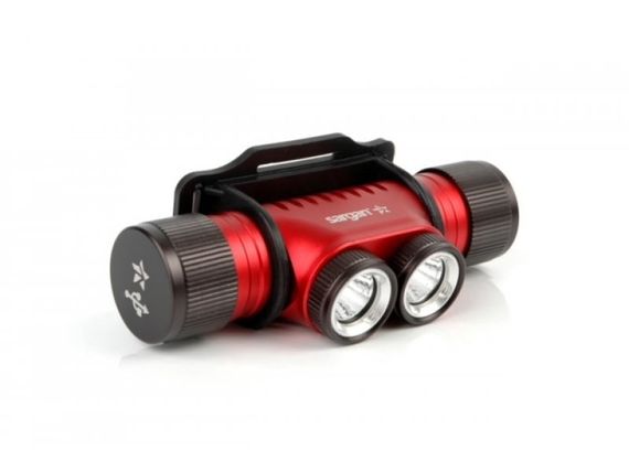 Фонарь подводный налобный Sargan Night Star 900 люмен теплый свет красно-черный