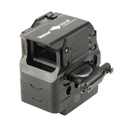 Прицел голографический Veber Wolf Reflex 122 HOLO вид сбоку с логотипом и линзой