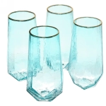 Стакан 400мл «ICE CRYSTAL» в наборе 4шт, голубой