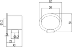 LM8026C Аксессуары Подключение для шланга душевого для смесителя LM3222C, хром