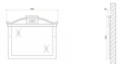 Зеркало BelBagno Primavera 100 BB45S/ACA Вишневый (Ciliegio)