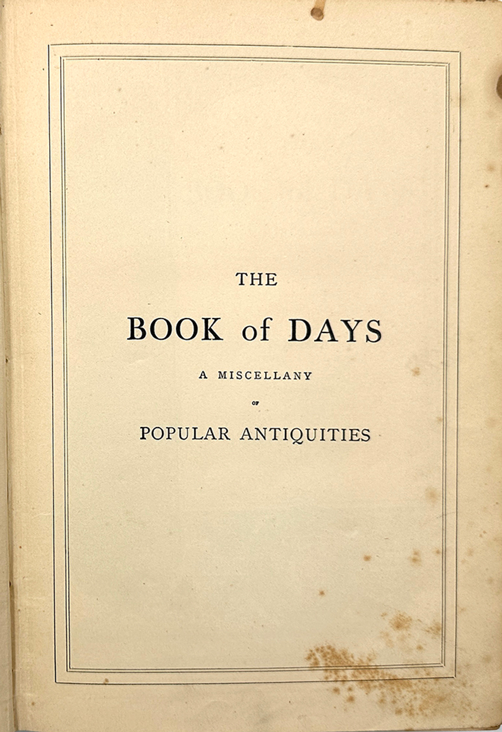 Chambers R. The book of days. London & Edinburgh: W. R. Chambers, 1866. Книга дней.