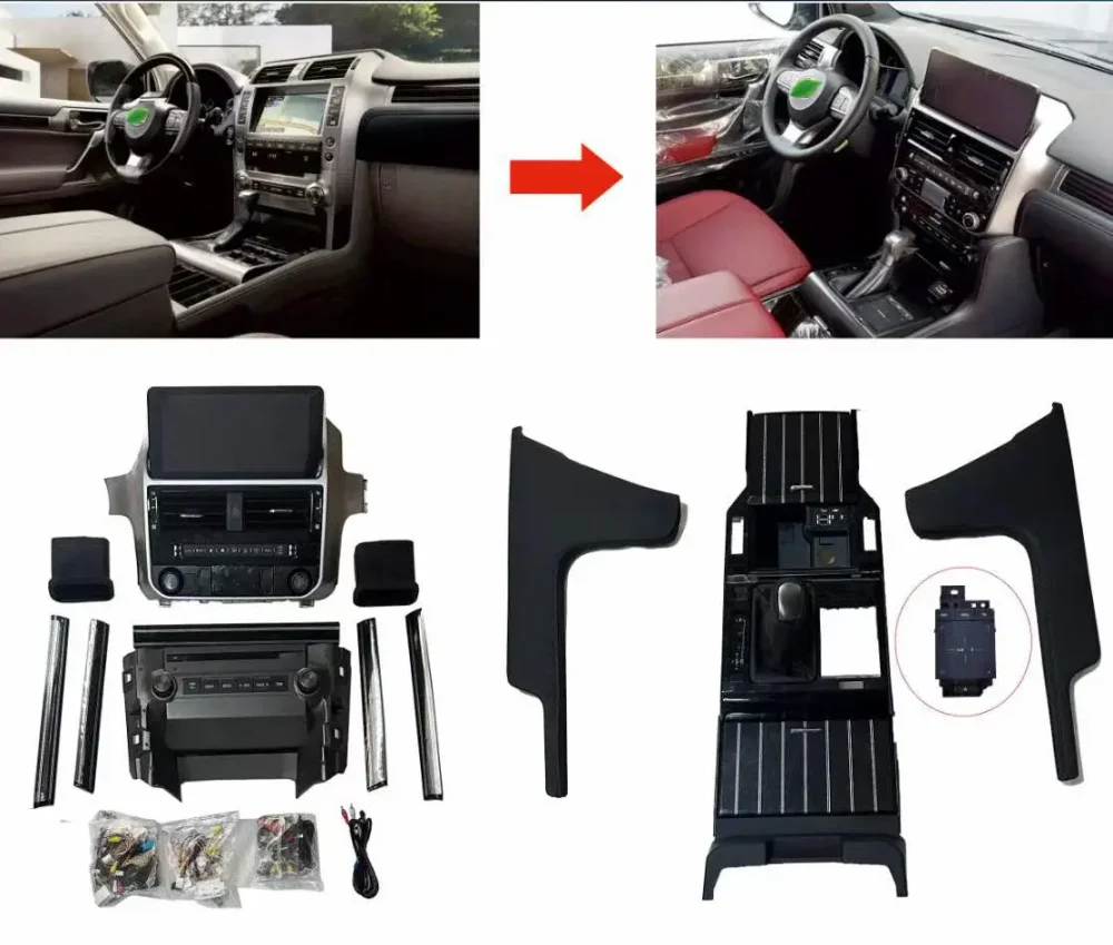 Рестайлинг интерьера для Lexus GX460 2010 в Lexus GX460 2023 Лексус