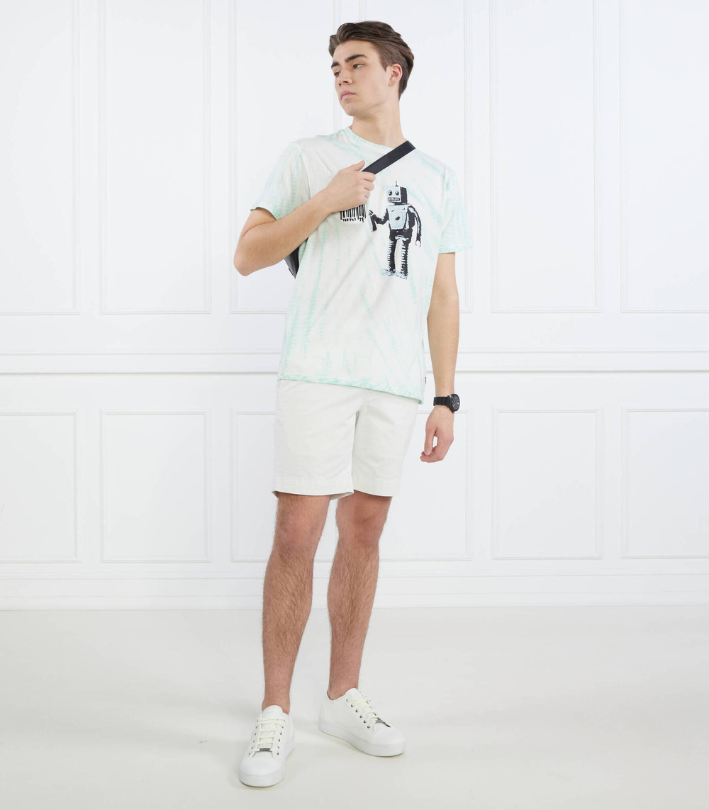 Футболка SS BSC ROBOT GRAFFIT GUESS - зеленый(M3GI67 K9RM4)