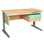 Растущая парта Дэми СУТ 25 с навесной тумбой (1200×610 мм)