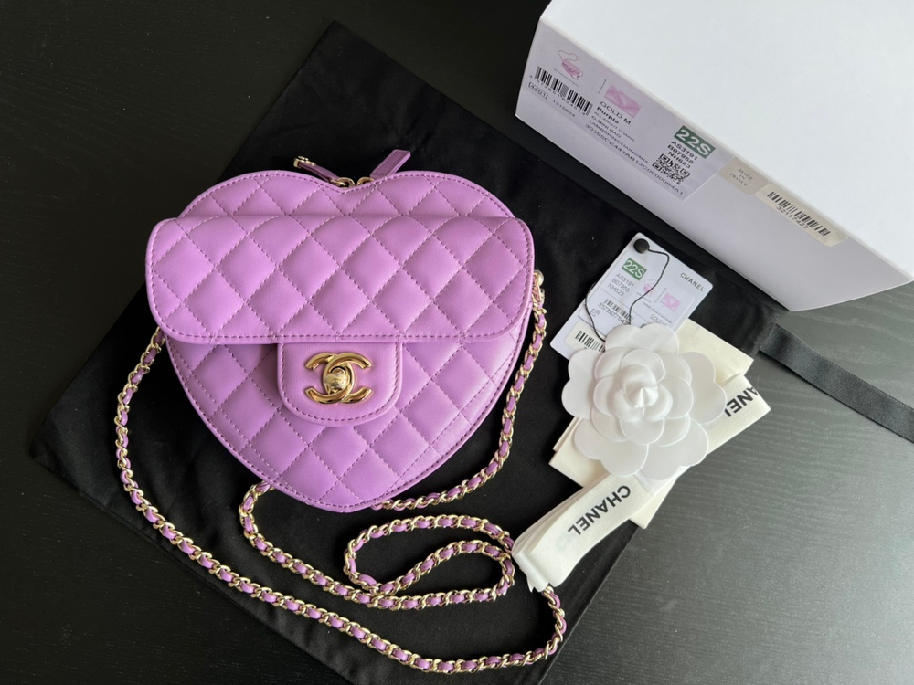 Chane1 Heart Bag 18 cm