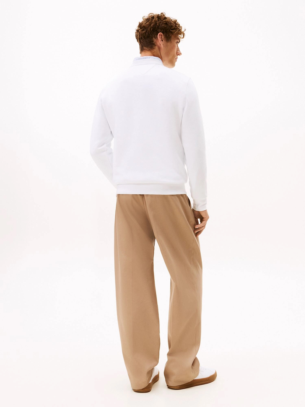 Свитшот Tommy Hilfiger Arch Logo Flex Fleece White