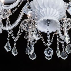 Citilux Финка CL353181 Люстра стеклянная подвесная Белая