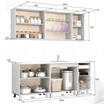 Кухня Крафт 2 м Крафт,белый корпус. Чёрный янтарь