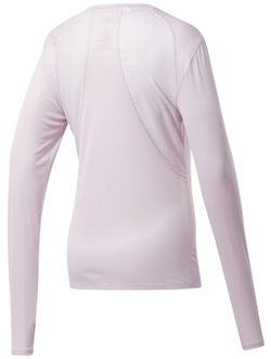 Женская футболка теннисная (dł. Рукава) Reebok Workout Ready Run Speedwick Long Sleeve W - frost berry