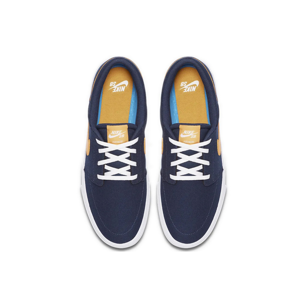 Кроссовки Nike SB Skateboard Portmore II Solar CNVS Blue Yellow