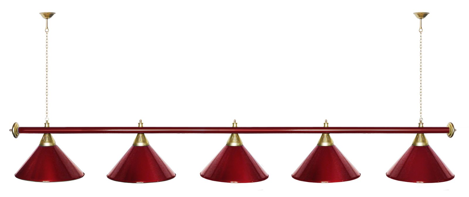 Лампа STARTBILLIARDS 5 пл. (плафоны золотые,штанга золотая,фурнитура золото) фото №75