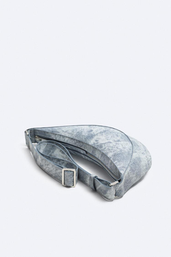 ZARA СУМКА-БУМЕРАНГ МИНИ С ПЛЕЧЕВЫМ РЕМНЕМ, РАЗНОЦВЕТНЫЙ