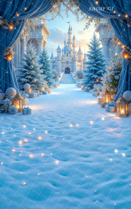 Фотофон "Замок Снежной Королевы" арт. ФФ907-38