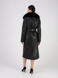 Дубленка зимняя натуральная длинная