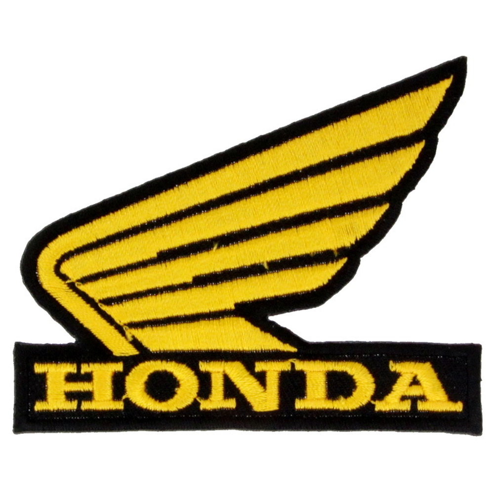 Нашивка Honda (черно-желтая)