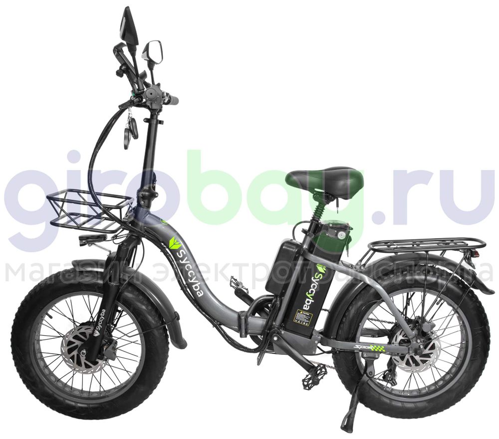 Электровелосипед Syccyba F11 Pro Dual 48V/23Ah (полный привод) - Серый обод фото №4