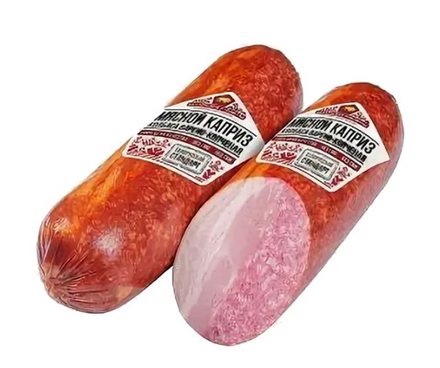 Колбаса "Мясной каприз" копчено-вареная Белорусские рецепты