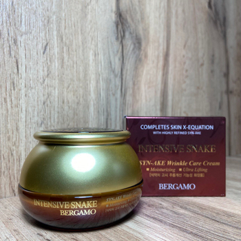 Крем для лица Bergamo Intensive Snake Cream антивозрастной со змеиным пептидом 50 г