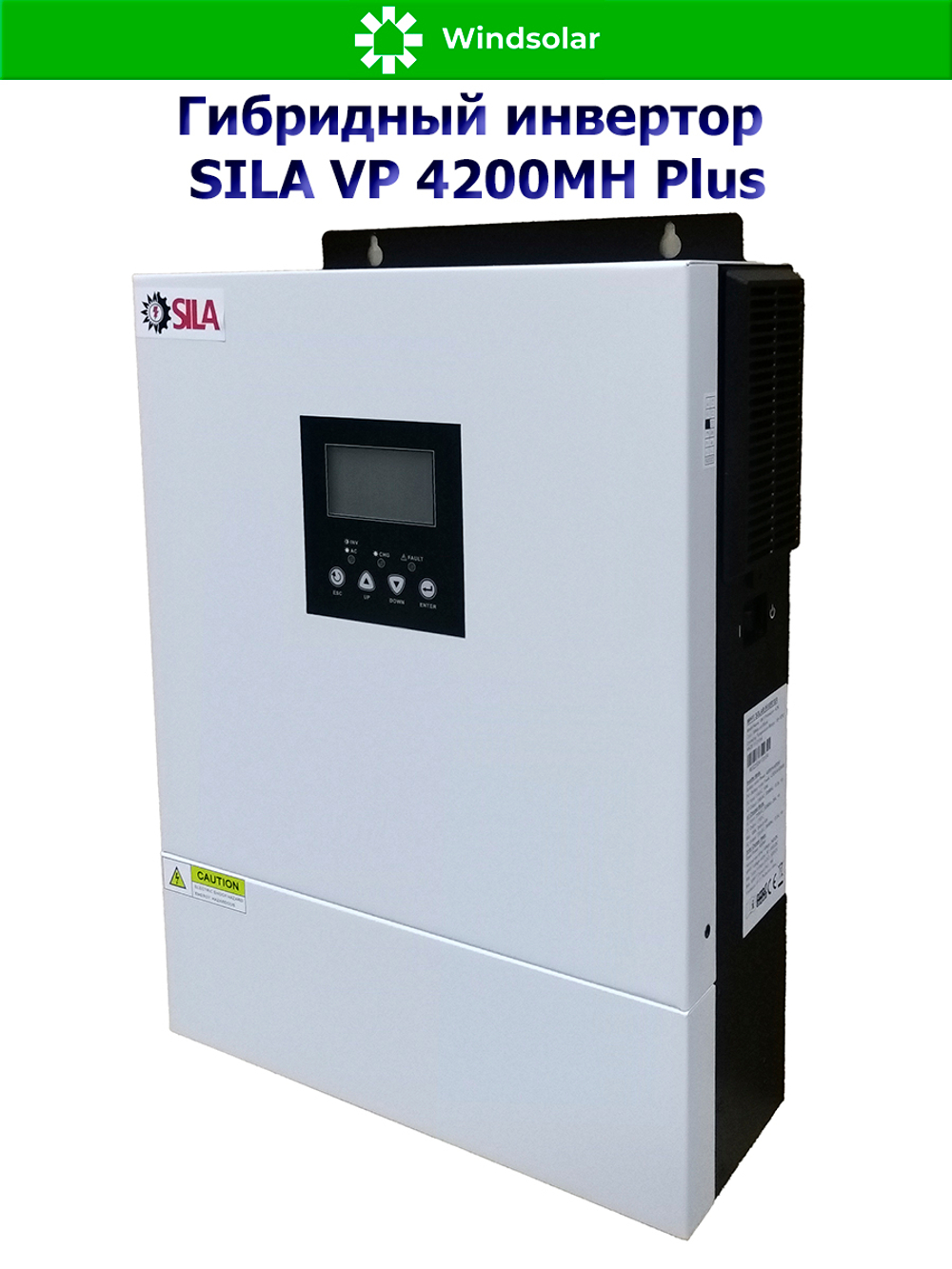 Гибридный инвертор SILA VP 4200MH Plus (4200W / 24V / PV 5kW 30-400V / MPPT 13A / WiFi )
