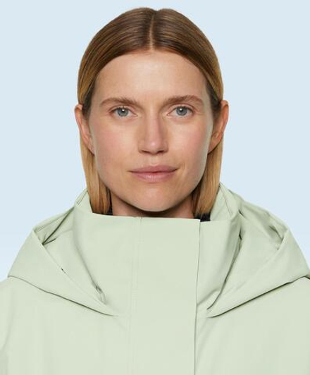 Oysho Водонепроницаемая куртка Primaloft® Feel the Performance TM SKI, пастельно-зеленый