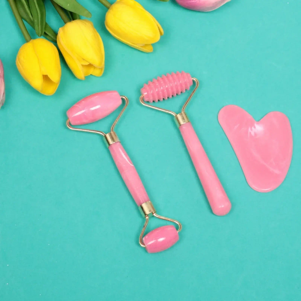 Набор массажеров косметический «Gua sha», цвет микс