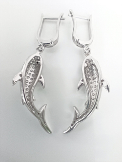 Серьги ювелирные Эстерелла, серебро 925 пробы, с фианитами/Ф