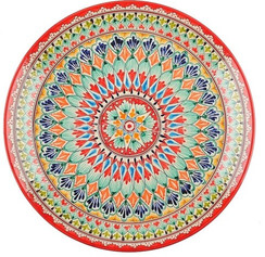 Ляган Риштан 43 см красный Мехроб