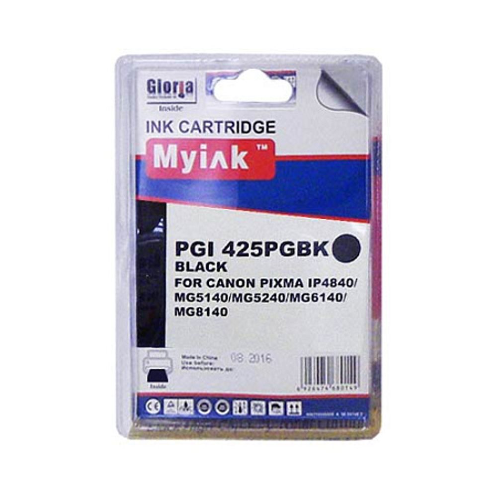 Картридж для CANON  PGI-425PGBK PIXMA iP4840/MG5140/5240/6140/8140  Black (16ml, Pigment) MyInk