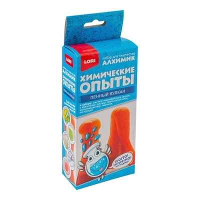 Химические опыты "Пенный вулкан. Красный" (Lori)