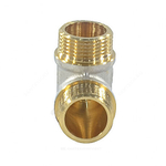 Угольник латунь никель реборда Ду 25 (1") НР/НР 9005 ГОСТ 32585-2013 Aquasfera 9005-03