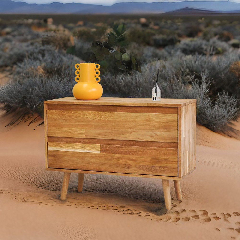 Комод, 70х28х35, Эдгар, для одежды, с ящиками, натуральный дуб, в прихожую, детскую, ванную комнату, Dipriz