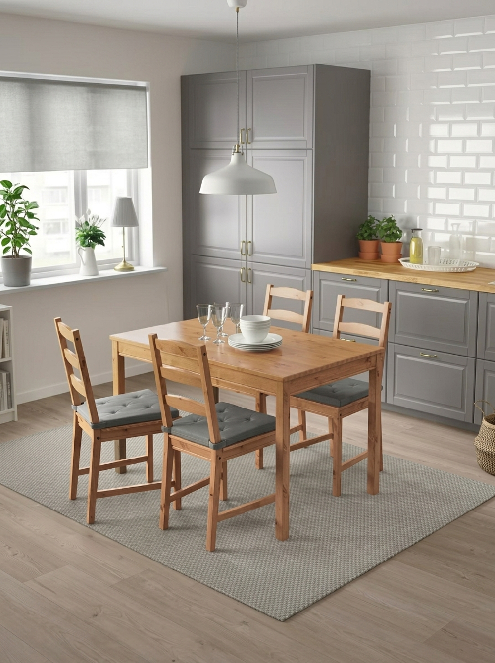 Подушка на стул Икеа Юстина 35/42 x 40 х 4 см, серый