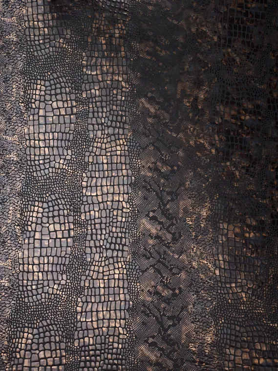 Микрофибра напыление змея, Китай, черный/золото