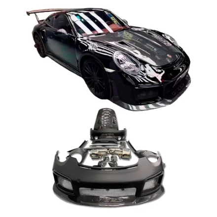 Карбоновый обвес переделка в стиле GT2RS для PORSCHE 911 991.1 TURBO S 2011–2017