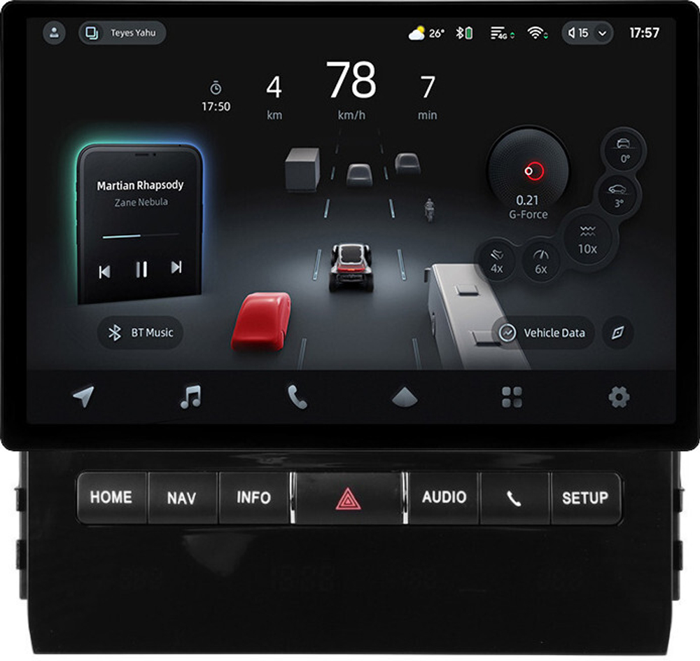 Магнитола для Toyota Land Cruiser 200 2015-2021 (с JBL и 360, рамка тип 1) - Teyes CC4-PRO монитор 13" 2K QLED на Android 13, Snapdragon 778G, 8+128, AI, CarPlay, DSP, 4G SIM-слот