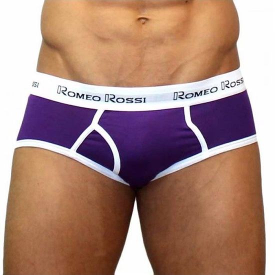 Мужские трусы брифы баклажановые Romeo Rossi RR366-5 Brief