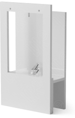 Подставка для гарнитура/окошко/зажим для кольца/2 прорези/2 отверстия/ПЭТ карман для бирки